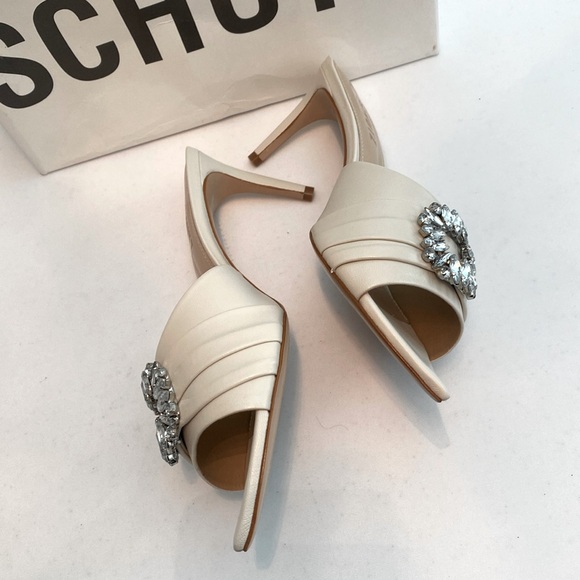 SCHUTZ • “Meisho” in Pearl Color Heel Mules - Picture 12 of 15